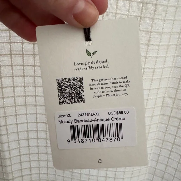 NWT SPELL Melody Bandeau Bra